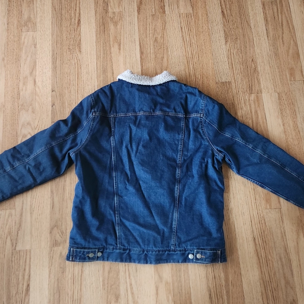 Jeans sherpa jacket